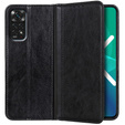 Case for Xiaomi Redmi Note 11/11S, Wallet Litchi Leather, black