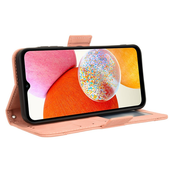 Flip case for Samsung Galaxy A15 4G / 5G, Card Slot, pink