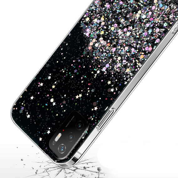 Case for Xiaomi POCO M3, Glittery, black