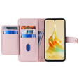 Flip case for Oppo Reno8 T 4G, Wallet Zipper Pocket, pink