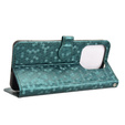 Flip case for Xiaomi Redmi Note 14 4G, Wallet Rhombus, green