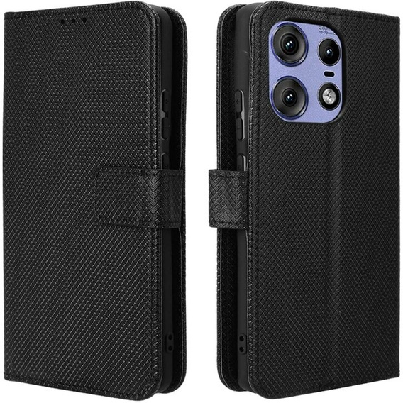 Flip case for Motorola Edge 50 Pro, Wallet Smart Magnet, black