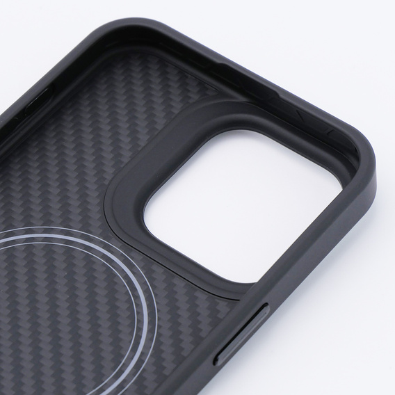 Case for iPhone 15 Pro Max, Aramid Fiber Cover, black
