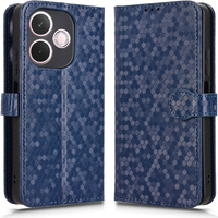 Flip case for Oppo A5 Pro 5G, Wallet Rhombus, blue