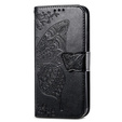 Flip case for Motorola Moto G84, Butterfly, black