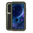 Love Mei Case for Samsung Galaxy A52/A52s, armored with glass, green