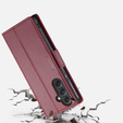CASEME flip case for Samsung Galaxy A54 5G, Litchi Wallet, red
