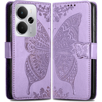 Flip case for Realme 14 5G / Realme 14T 5G, Butterfly, purple