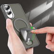Case for Samsung Galaxy S25 Edge, Kickstand Matt Case, for MagSafe, titanium grey