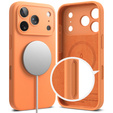 Ringke case for iPhone 17 Pro Max, Silicone Magnetic MagSafe, Tangerine