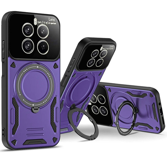 Armored Case for Realme 12 Pro 5G / 12 Pro+ 5G, Magnetic Ring, purple
