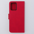 Flip case for Motorola Moto G54 5G, Card Slot, red