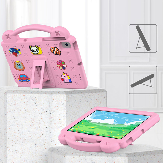 Children's case for Samsung Tab A8 10.5 X200 / X205, Cute Patterns, with stand, pink