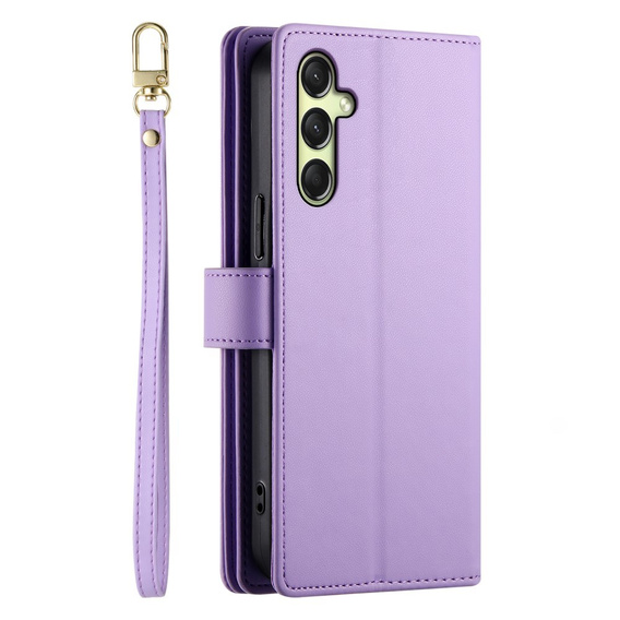 Flip case for Samsung Galaxy A36 5G, Wallet Zipper Pocket, purple