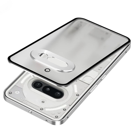 1 x Case for Nothing Phone 3A, Frame Case, silver