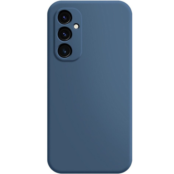 Case for Samsung Galaxy A54 5G, Silicone Lite, dark blue + 9H glass