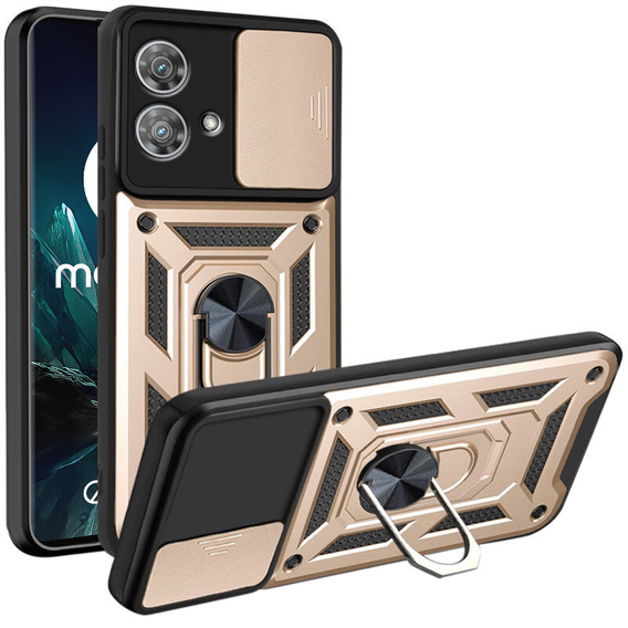 Case for Motorola Edge 40 Neo, CamShield Slide, gold