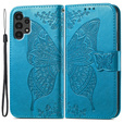 Flip case for Samsung Galaxy A13 4G, Butterfly, blue