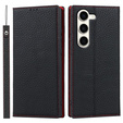 Leather case for Samsung Galaxy S23, ERBORD Grain Leather, black