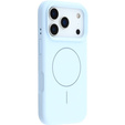 Silicone sleeve for iPhone 17 Pro Max, for MagSafe, anti-shock, blue