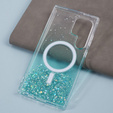 Case for Samsung Galaxy S24 Ultra, Glittery, for MagSafe, green
