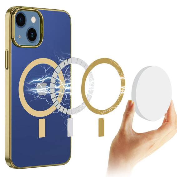 Case for iPhone 13 mini, ERBORD Hybrid MagSafe Case, blue