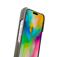 MELKCO case for iPhone 16 Pro, leather, grey