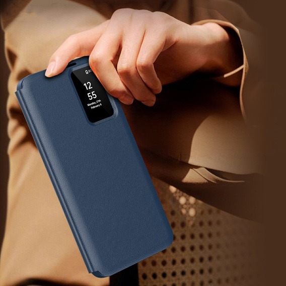 Flip case for Samsung Galaxy A56 5G, Smart View Wallet, blue