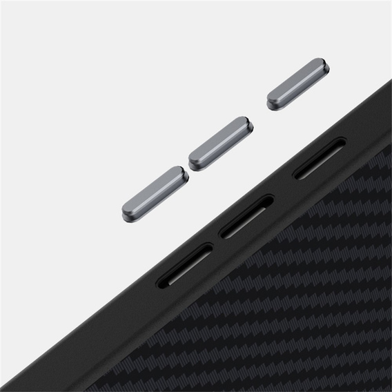 Case for Google Pixel 10 / 10 Pro, ABEEL, for MagSafe, with carbon texture, black