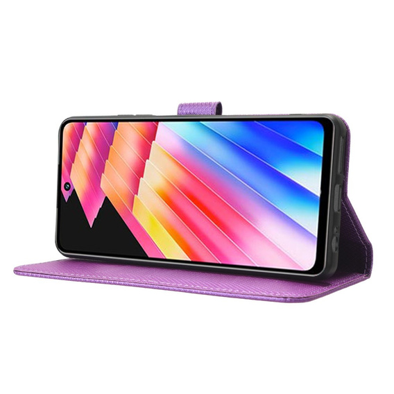 Flip case for Infinix Hot 30i, Wallet Smart Magnet, purple