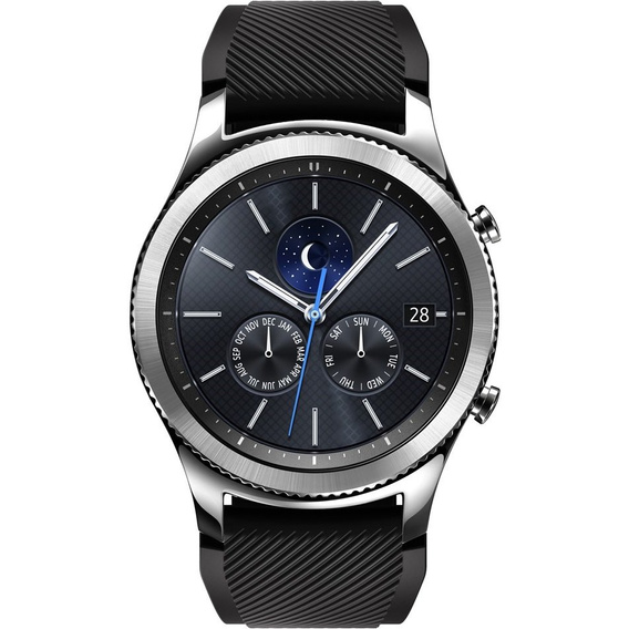 Silicone strap Twill Texture 22mm, Black