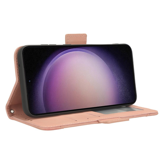 Flip case for Samsung Galaxy S23 FE, Card Slot, pink