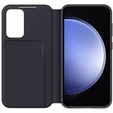 Original Samsung Case for Galaxy S23 FE, S View Wallet Cover, black