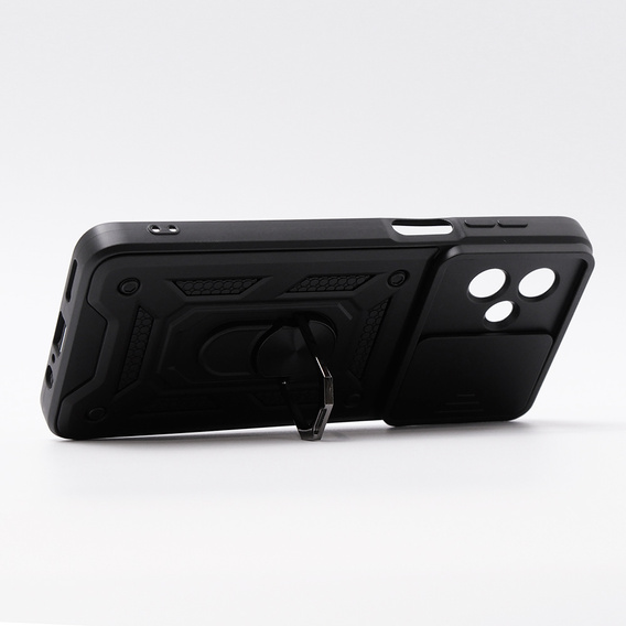 Case for Motorola Moto G54 5G, CamShield Slide, black