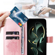 Flip case for Xiaomi 13T / 13T Pro, tree, pink rose gold