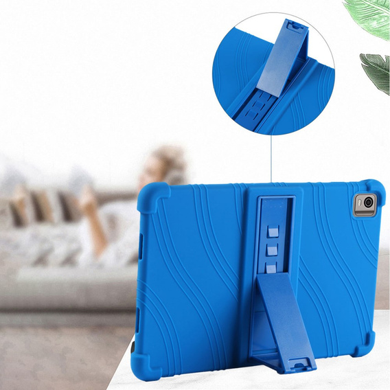 Silicone case for Nokia T21, Impact, armor, blue