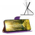 Flip case for Samsung Galaxy A34 5G, Wallet Litchi Magnet, purple