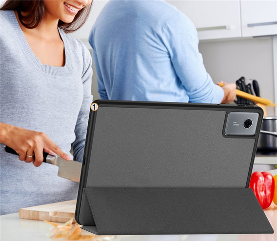 Case for Lenovo Idea Tab 11" 2025 TB336FU TB336ZU, stand, Smartcase with stylus holder, grey