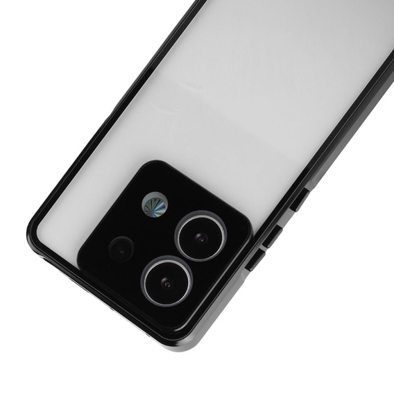 Case for Xiaomi Redmi Note 13 Pro 5G, Magnetic Dual Glass, black