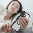 Case for iPhone 16, Fusion Hybrid Carbon, for MagSafe, black