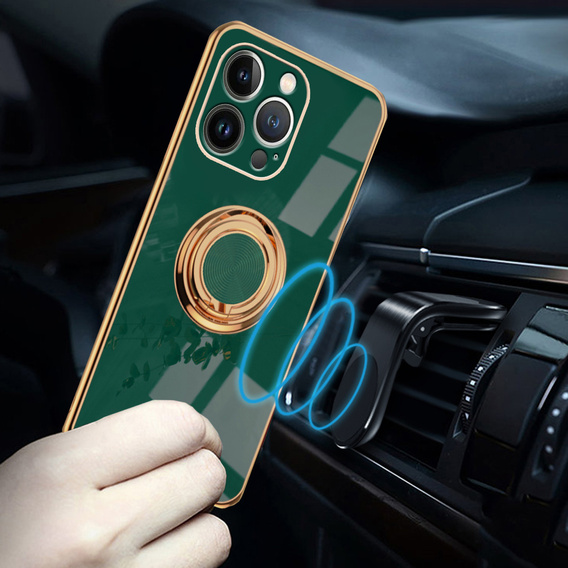 Case for iPhone 14 Pro Max, Electro Ring, green
