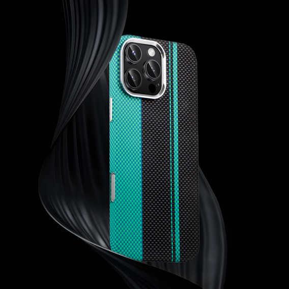 MagSafe's iPhone 16 Pro Max Case, Carbon Fiber, black / blue