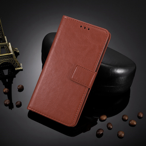 Flip case for Samsung Galaxy A26, Crazy Horse Wallet, brown