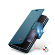 CASEME flip case for Samsung Galaxy Z Fold6 5G, Litchi Wallet, blue