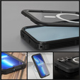 Waterproof case for Samsung Galaxy S24, Redpepper, for MagSafe, black