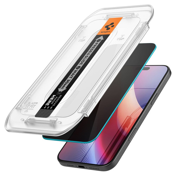 Spigen Privacy Tempered Glass for iPhone 17 Pro Max / 16 Pro Max, Glas.TR Privacy (2 pcs)