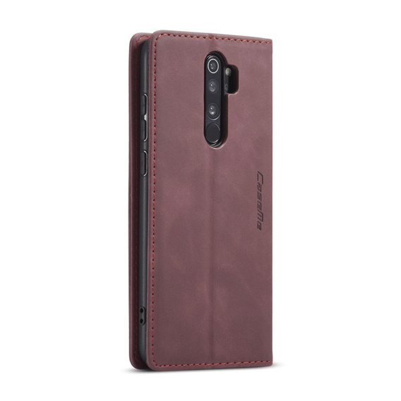 CASEME case for Xiaomi Redmi Note 8 Pro, Leather Wallet Case, red