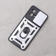 Case for Motorola Moto G84 5G, CamShield Slide, silver