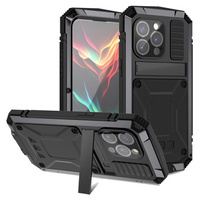 Case for iPhone 15 Pro, R-JUST, armoured, black