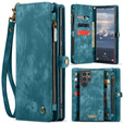 CASEME case for Samsung Galaxy S25 Ultra, Retro Leather Wallet, with strap, green